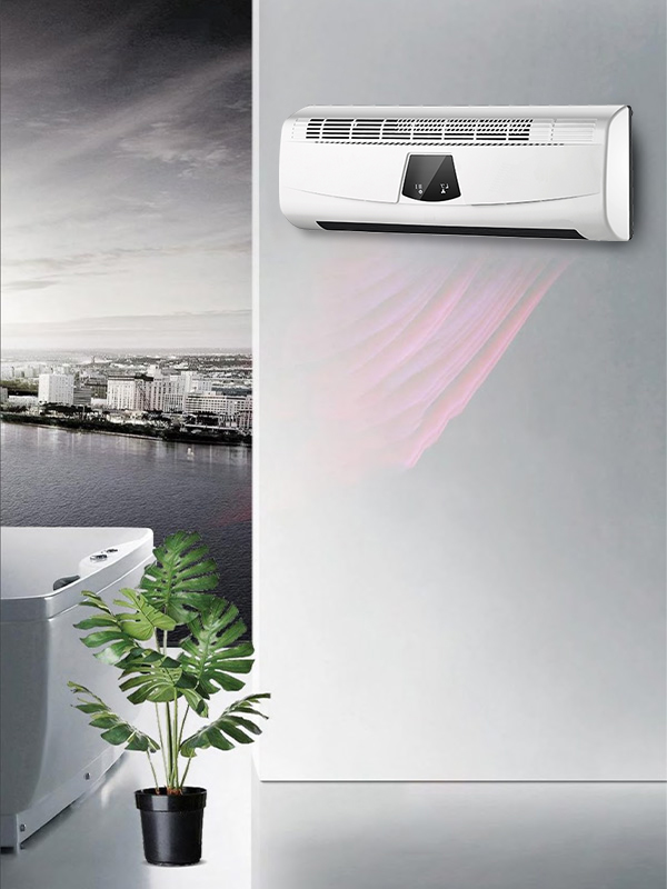 ফ্যান-আকৃতির ডিসপ্লে সহ BPT-2000B 5806L-A ওয়াল-মাউন্টেড হিটার